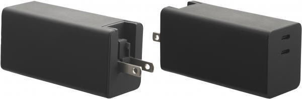 (NEW) Dual USB-C P.D. 100W GaN Adapter - Wall Mount Type
