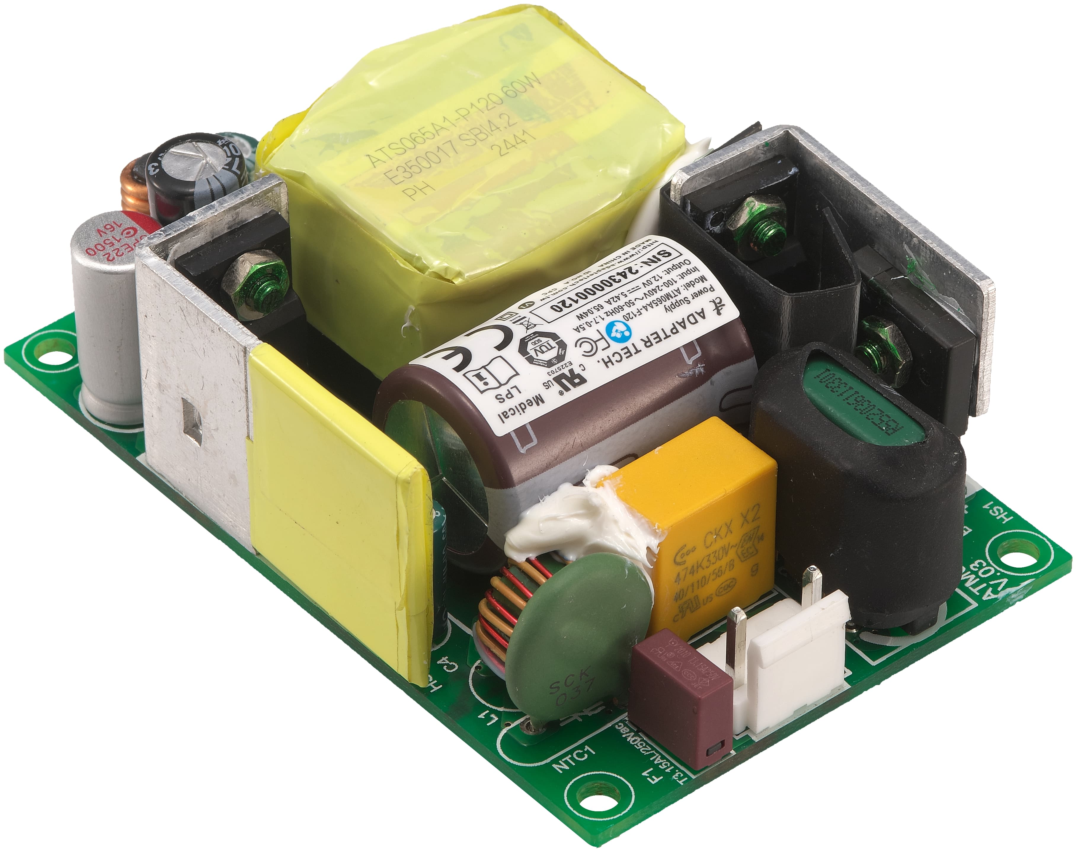 (NEW)Medical Open Frame Power Supply 65 Watt Series